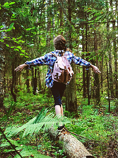 Outdoor Hiking Adventure To A Hidden Waterfall